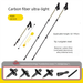 Carbon Fiber Ultra-Light Telescopic Trekking Walking Stick Lightweight Portable Outdoor Climbing Sticks_desvips.com