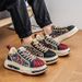 Men's Casual Canvas Shoes Breathable Soft Bottom Spring New Style Versatile Comfortable Sports Sneakers Flat Heel Round_desvips.com