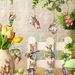 ornaments, Spring Tree Happy Easter Bunny Decorations, Handmade Wooden Ornaments_desvips.com