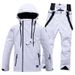 Solid Color Suit For Men And Women, Windproof, Waterproof, Warm, Breathable, Winter Snow Country Ski Equipment, Couples_desvips.com