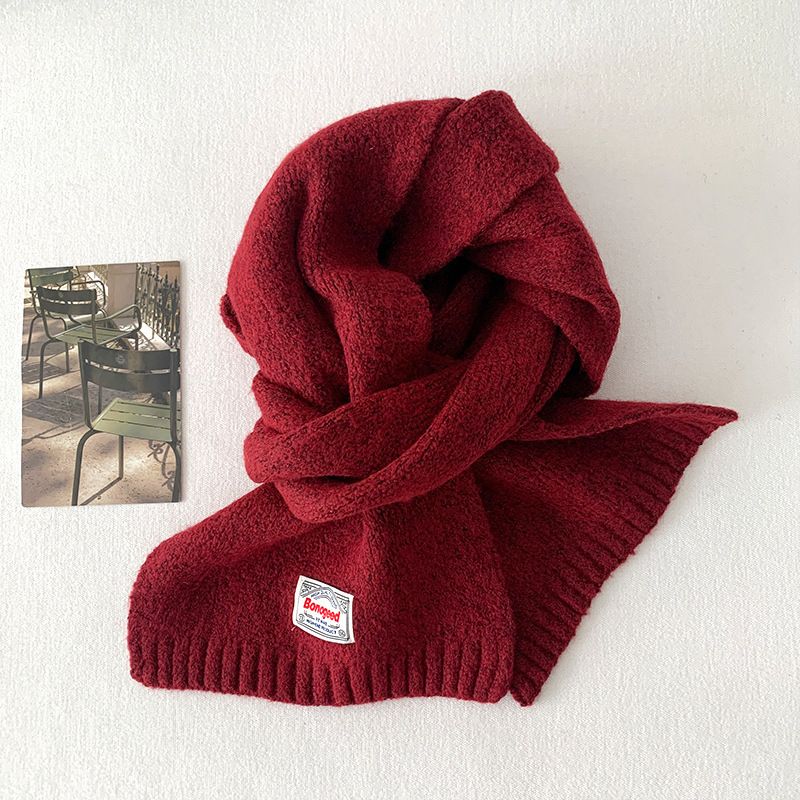 Korean Style Autumn Winter New Student Solid Color Women Warm Protection Neck Warmer Versatile Fashion Knitted Scarf_desvips.com