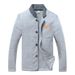 Men's Clothing high quality leather label sweatshirt, versatile cardigan, men's simple jacket, autumn clothing hot sale 9955_desvips.com