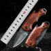 Solid Wood Handle Functional Folding Convenient Wilderness Carry Sharp Keychain Portable Pocket Mini Fruit Knife_desvips.com