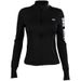Autumn Winter New Letter Yoga Top For Women, Slim Fit High Elastic Stand Collar Fitness Sport Jacket_desvips.com
