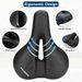 ROCKBROS Bicycle Saddle, Breathable Gel Saddle, Ergonomic Bicycle Seat_desvips.com