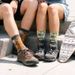 Merino Wool Socks With Vintage Personality, 3D Printed Artistic Prints, Mid-calf, Comfortable, Cushioned, Sports Socks,_desvips.com