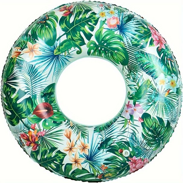 Forest Printed Swimming Ring With Enlarged And Thickened Jungle Double-sided Printed Swimming Ring Seat_desvips.com