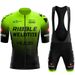Summer Short Sleeve Cycling Jersey HUUB Road Bike Clothing Breathable Sports Suit With Silicone Seat Cushion Bib Shorts_desvips.com