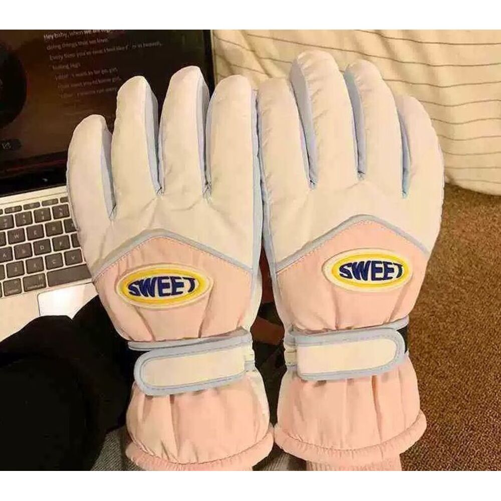 Winter Touchscreen Ski Gloves,Windproof Warm Fleece Lined Gloves For Cycling Skiing Outdoor Sports_desvips.com
