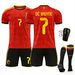 2026 World Cup Belgium Home Number 7 De Bruyne Unisex Football Suit Customr Children Jersey_desvips.com