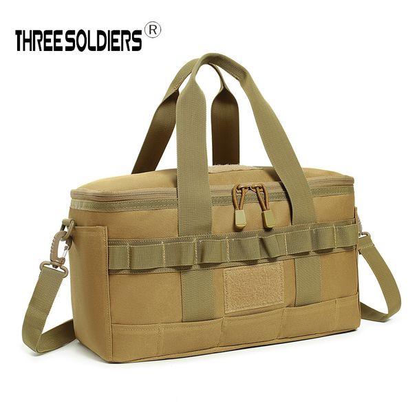 Multi-Purpose Camping Sling Bag – Water-Resistant Oxford Shoulder Pack For Hiking, Picnics & Travel (Black/Tan/Camo, Unisex)_desvips.com