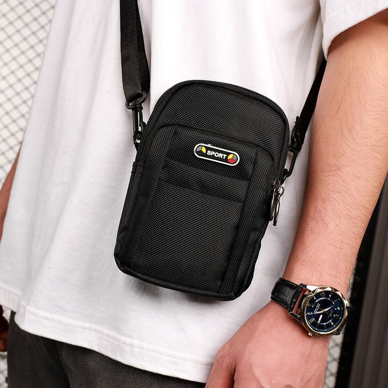 Multifunctional Phone Men's Belt Waist Outdoor Casual Oxford Cloth Sports Mini Small Coin Shoulder Bag_desvips.com