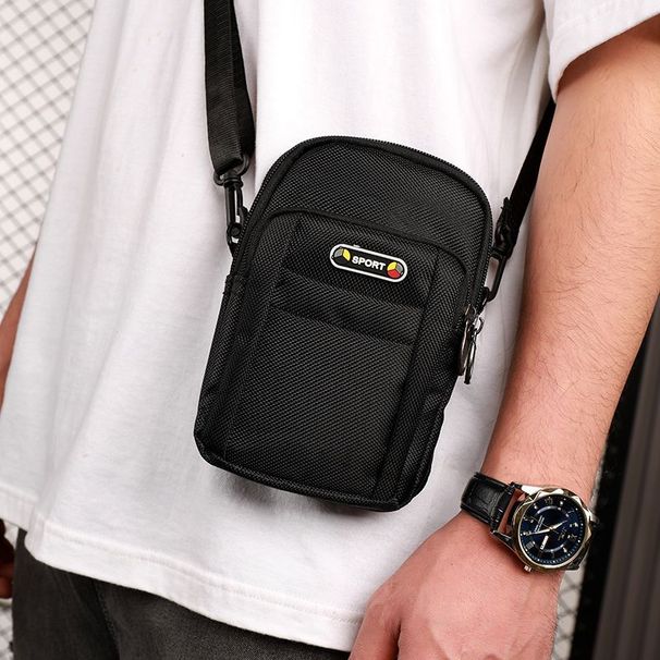 Multifunctional Phone Men's Belt Waist Outdoor Casual Oxford Cloth Sports Mini Small Coin Shoulder Bag_desvips.com