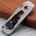 Multifunctional Outdoor Portable Multi-Shaped Keychain Bottle Opener Camping Stainless Steel Creative Tool Card_desvips.com