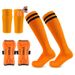 Football Shin Guards Socks Set Football Socks Three Piece Combination Children's Adult Training Football Sports Equipment Protective Gear_desvips.com