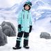 New One-piece Ski Suit Outdoor Waterproof Windproof Warm Breathable Boys And Girls Fluorescent_desvips.com