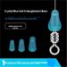 Crystal Blue Silicone Bulk Main Sub Line Anti Entanglement Space Bean Fishing Octopus Ring Accessories_desvips.com