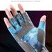 Outdoor Cycling And Lure Gloves, Three Finger Design, Non Stick Bait, Fishing Equipment, Wear Resistant, Non Slip, Ice Silk Breathable_desvips.com