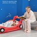Inflatable Children's Bed Household Crib Outdoor Portable Flocking Bed Indoor Mattress Anti Fall Guardrail Baby Mattress_desvips.com