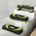 Step De Aeróbic Para Fitness Antideslizante Con Altura Regulable 3 Niveles 10/15/20 Cm Carga 150 Kg 80x31x20 Cm Verde_desvips.com