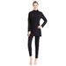 Muslim Swimwear Women's Long Sleeved Sunscreen Conservative Swimsuit Split Two Piece Hot Spring Vacation With Hat Swimsuit_desvips.com