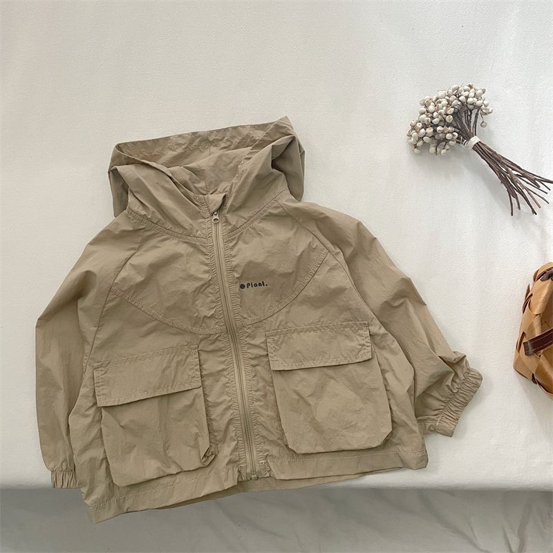 Summer Hooded Casual Children's Air Conditioning Shirt Sun Protection Clothing_desvips.com