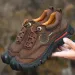 Outdoor Camping Hiking Men Genuine Leather Sports Sneakers Man Travel Casual Shoes Leisure Walking Climbing Mens Foot_desvips.com
