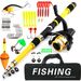 Rod Combo Ultra Short Rod And Reel Set 1.8m Children's Fishing Rod Fishing Gear Set_desvips.com