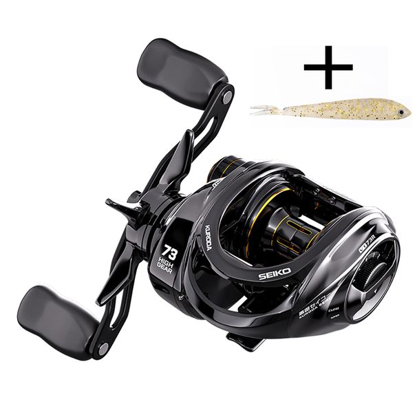 Ultra Smooth Fishing Baitcasting Reel 10KG Max Drag 17+1 BB 7.3:1 High Gear Metal Line Cup Sea Jig Wheel For Catfish Bass Carp_desvips.com