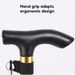 Aluminum Alloy Folding Walking Stick Crutches Portable Walking Stick Mountaineering Trekking Pole_desvips.com