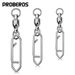 Bearing Stainless Steel Pointed Connector Figure-8 Swivel Double Snap Fishing Gear Accessories_desvips.com