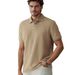 Men's Polo Shirt Solid Color Short Sleeved Casual Slim Lapel Shirt_desvips.com