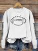 Women's Clothing new autumn game day print fashion sweater spot trend long sleeve_desvips.com
