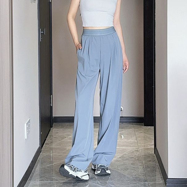 Big Brand Alternative Casual Yoga High Waist Sports Straight Lightweight Slimming Loose Quick-Dry Pants For Women Autumn_desvips.com