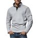 Autumn Men's Fitness Long Sleeve Zip-Up Stand Collar Sweatshirt - Lightweight, Breathable, Comfortable Pullover For Gym, Casual Wear - S-XXL_desvips.com
