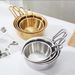 Korean Style Rice With Handle 304 Stainless Steel Hot And Cold Wine Gold Small Yellow Restaurant Special Seasoning Bowl_desvips.com