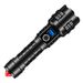 Rechargeable Super Bright P70 Digital Display Outdoor Long-range Aluminum Alloy Zoom White Laser Flashlight_desvips.com
