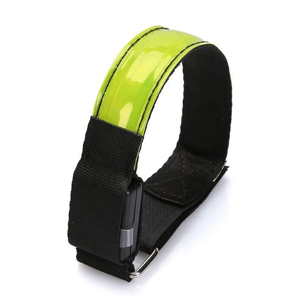 LED Sports Bracelet Night Flashing Crystal Grid Wristband Men And Women Cycling Signal Reflective Strip Running Light_desvips.com