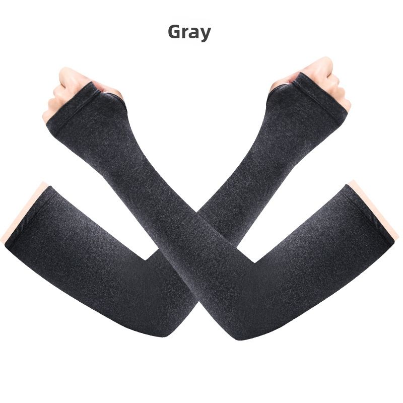 Ice Silk Arm Sleeves For Women Quick Drying Summer Outdoor Sports Sun Protection UV Protection Finger Sleeves For Cycling_desvips.com