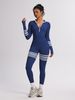 Women's Seamless Striped Zipper Long Yoga Suit Long Sleeved Jumpsuit For Sports And Fitness Outdoor Activity_desvips.com