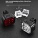 Night High Brightness Flashlight Bicycle Light Front And Rear Dual Lights USB Rechargeable Headlight Rainproof Mountain_desvips.com