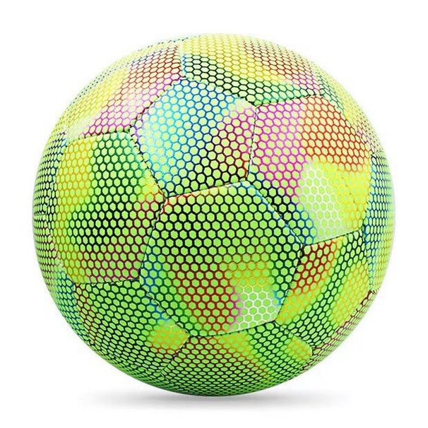 Glow In The Dark Soccer Ball Size 5 Stitched Reflective Football For Kids Adults Perfect Gift For Boys School Training_desvips.com