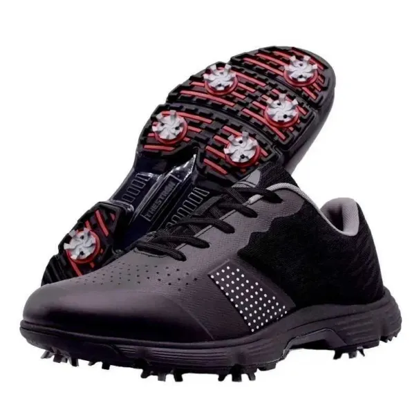 Mens With Spikes Breathable, Waterproof, Anti-Slip New Outdoor Golf Hot Sports Shoes For Men - 2024_desvips.com