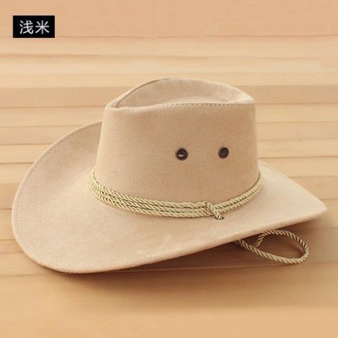 Western Cowboy Hats For Men Women, Spring And Autumn American Fashion Trend, Jungle Camping Travel Hats, Light Beige_desvips.com
