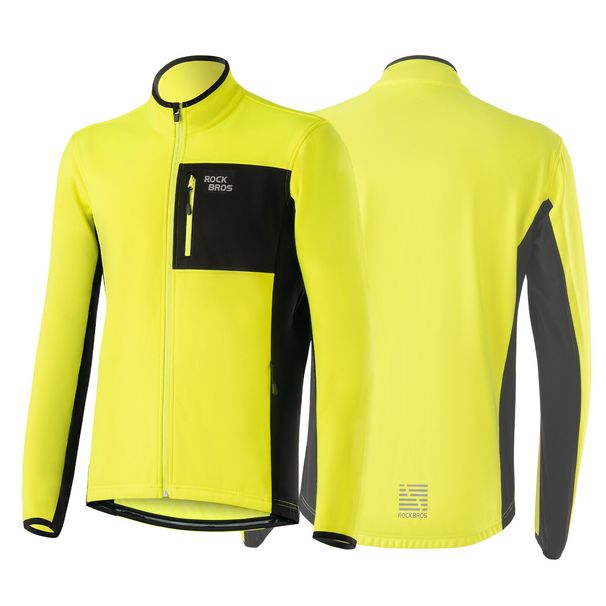 ROCKBROS Men's Winter Jacket and Trousers Set. Windproof, available in EU sizes M - 4XL. Warm and with enhanced visibility._desvips.com