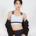 Women's Sports Casual Inner Wear Fitness Running Ribbon Letter Print Beautiful Back Yoga Bra_desvips.com