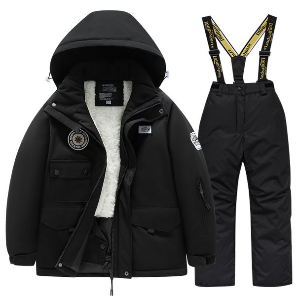 Winter New Children's Suit Set Boys And Windproof Waterproof Jacket Thickened Warm Professional Ski Pants Girls_desvips.com