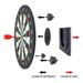 Wall Mounted Dartboard Dartboards Mounting Bracket Dart Board Suspensions Stand Set Darts Accessories Holder_desvips.com