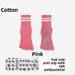 Women's Non-Slip Yoga Pilates Socks Professional Five Finger Mid Calf Split Toe Sports Fitness Indoor Special_desvips.com