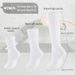 COOVAN Grip Pilates Socks For Women, 3 Pairs, Yoga Slouch Crew Long Scrunch Slipper Socks For Barre Ballet Dance Hospital_desvips.com